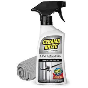 Stainless Steel Cleaner & Polish, 16 oz with Cloth Stainless Steel Cleaner & Polish, 16 oz with Cloth