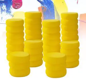 50 Round Paint Sponges,2.9 inch Pottery Sponges 50 Round Paint Sponges,2.9 inch Pottery Sponges