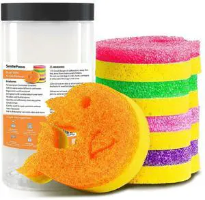 5 Pack Scrub Sponge, Dual-Sided Temperature Kitchen Sponge for Dishes Household Cleaning Non-Scratch Dolphin Shape Multipurpose Sponges for Kitchens, Bathrooms, and Outdoor Five Color 5 Pack Scrub Sponge, Dual-Sided Temperature Kitchen Sponge for Dishes Household Cleaning Non-Scratch Dolphin Shape Multipurpose Sponges for Kitchens, Bathrooms, and Outdoor Five Color