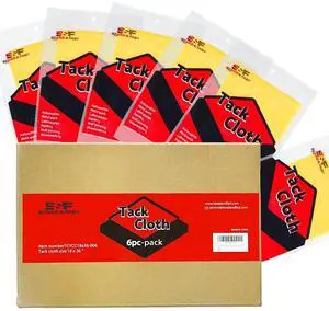 Tack Cloth, 6 Pack, for Woodworking and Painting Tack Cloth, 6 Pack, for Woodworking and Painting
