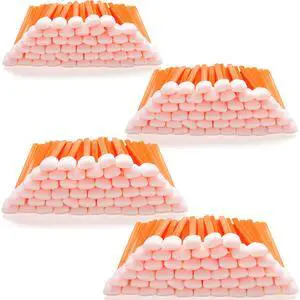 Foam Cleaning Swab Sticks (200 pcs Large Rectangular Foam Tips, 5.25", Orange) Cleanroom Cleaning Swab Sponge Stick for Inkjet Printer, Optical Instruments Foam Cleaning Swab Sticks (200 pcs Large Rectangular Foam Tips, 5.25", Orange) Cleanroom Cleaning Swab Sponge Stick for Inkjet Printer, Optical Instruments