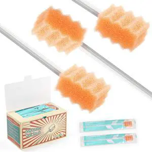Safety Oral Care Swabs 50 PCS, Gum-Protective Mouth Swabs for Elderly, Extra Length, Individually Wrapped Safety Oral Care Swabs 50 PCS, Gum-Protective Mouth Swabs for Elderly, Extra Length, Individually Wrapped