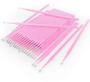 Microswabs for Eyelash Extensions Pack of 500 in Pink 2mm Soft Micro Applicator Brush with Microfiber Wands Suitable for Cleaning and Applying Make-up Microswabs for Eyelash Extensions Pack of 500 in Pink 2mm Soft Micro Applicator Brush with Microfiber Wands Suitable for Cleaning and Applying Make-up