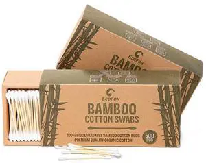Bamboo Cotton Swabs 1000 Count | Eco-Friendly & Pure Cotton Buds | Double Tipped Sticks | 100% Plant-Based & Natural | Perfect for Makeup & Nail Applications, Arts & Crafts, Removing Dust & Dirt Bamboo Cotton Swabs 1000 Count | Eco-Friendly & Pure Cotton Buds | Double Tipped Sticks | 100% Plant-Based & Natural | Perfect for Makeup & Nail Applications, Arts & Crafts, Removing Dust & Dirt