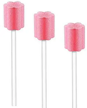 100PCS Disposable Mouth Swabs Sponge-Unflavored & Sterile Oral Swabs 100PCS Disposable Mouth Swabs Sponge-Unflavored & Sterile Oral Swabs