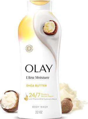 Body Wash for Women, Ultra Moisture, 24hr Moisturizing, Hydrating & Refreshing, B3 Vitamin Complex, Free of Parabens & Phthalates, For All Skin Types, Shea Butter Scent, 22 fl oz Body Wash for Women, Ultra Moisture, 24hr Moisturizing, Hydrating & Refreshing, B3 Vitamin Complex, Free of Parabens & Phthalates, For All Skin Types, Shea Butter Scent, 22 fl oz