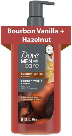 Men Moisturizing Body Wash, Bourbon Vanilla + Hazelnut, 26 oz Men Moisturizing Body Wash, Bourbon Vanilla + Hazelnut, 26 oz