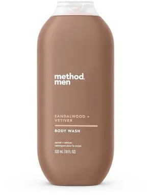 Mens Body Wash, Sandalwood + Vetiver, 18 fl oz Mens Body Wash, Sandalwood + Vetiver, 18 fl oz
