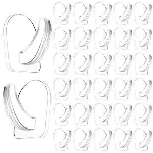36 Pieces Clear Adhesive Wall Hooks for Hanging, Transparent Sticky Hooks Small Seamless Hooks for Kitchen Bathroom Bedroom Office 36 Pieces Clear Adhesive Wall Hooks for Hanging, Transparent Sticky Hooks Small Seamless Hooks for Kitchen Bathroom Bedroom Office