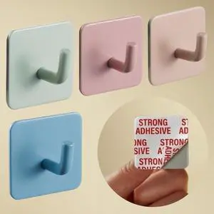 ® Set of 4 Colorful Wall Hooks Kids - Self-Adhesive Cute Towel Hooks ® Set of 4 Colorful Wall Hooks Kids - Self-Adhesive Cute Towel Hooks