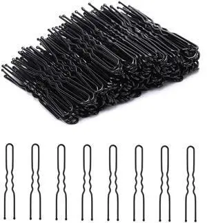 U Shaped Hair Pins for Women, 200 Count Hair Pins for Buns Black U Shaped Hair Pins for Women, 200 Count Hair Pins for Buns Black