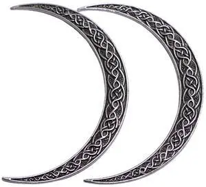 2PCS Viking Crescent Moon Hairpins For Women 2PCS Viking Crescent Moon Hairpins For Women