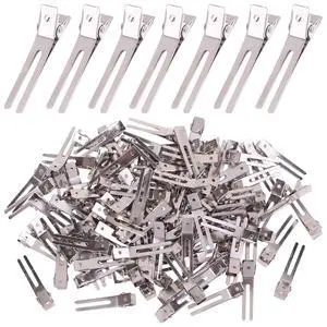 120pcs Double Prong Curl Clips, Metal Hairpins for Hair Styling and Bows, Salon-Grade Hair Clips for Curling (Silver) 120pcs Double Prong Curl Clips, Metal Hairpins for Hair Styling and Bows, Salon-Grade Hair Clips for Curling (Silver)
