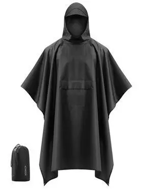 Rain Poncho Packable Waterproof Unisex Raincoat with Pocket | 3 in 1 Functional, Lightweight, Reusable, Compact and Portable, Storage Pouch for Hiking, Camping, Outdoor Rain Poncho Packable Waterproof Unisex Raincoat with Pocket | 3 in 1 Functional, Lightweight, Reusable, Compact and Portable, Storage Pouch for Hiking, Camping, Outdoor