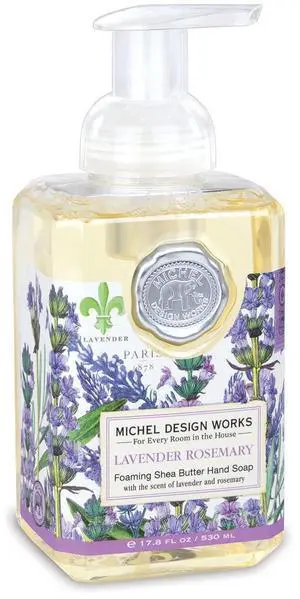 Foaming Hand Soap, Lavender Rosemary, with Soap Dispenser, 1-Pack, 17.8 Fl oz Each Foaming Hand Soap, Lavender Rosemary, with Soap Dispenser, 1-Pack, 17.8 Fl oz Each
