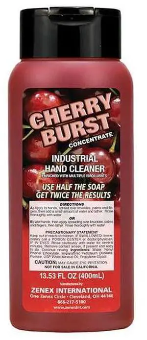 Cherry Burst Industrial Hand Soap with Pumice for Mechanics, 400ml Cherry Burst Industrial Hand Soap with Pumice for Mechanics, 400ml