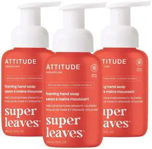Foaming Hand Soap, EWG Verified, Plant and Mineral-Based Ingredients, Vegan and Cruelty-free Personal Care Products, Vine Leaves and Pomegranate, 10 Fl Oz (Pack of 3) Foaming Hand Soap, EWG Verified, Plant and Mineral-Based Ingredients, Vegan and Cruelty-free Personal Care Products, Vine Leaves and Pomegranate, 10 Fl Oz (Pack of 3)