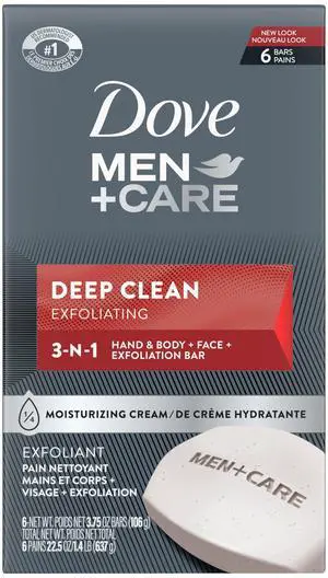 Deep Clean Body Face Bars, Purifying Grains, 3.75 oz, 6 Ct Deep Clean Body Face Bars, Purifying Grains, 3.75 oz, 6 Ct