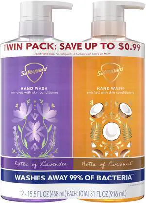 Liquid Hand Soap, Micellar Deep Cleansing, Made with Natural Moisturizers, Enriched with Skin Conditioners, Coconut & Lavender Scent Twin Pack, 15.5 oz (Pack of 2) Liquid Hand Soap, Micellar Deep Cleansing, Made with Natural Moisturizers, Enriched with Skin Conditioners, Coconut & Lavender Scent Twin Pack, 15.5 oz (Pack of 2)