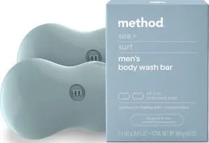 Bar Soap, Sea + Surf, Plastic Free, 2 bars, 5oz each Bar Soap, Sea + Surf, Plastic Free, 2 bars, 5oz each