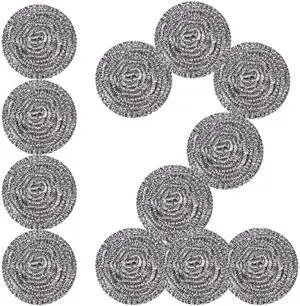 Stainless Steel Scrubber Scrubbing Scouring Pad Sponges Clean Pot Pan and Steel Wool for Kitchen Bathroom Stainless Steel Scrubber Scrubbing Scouring Pad Sponges Clean Pot Pan and Steel Wool for Kitchen Bathroom
