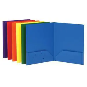 Oxford Folders with Pockets, Durable Plastic, Two Pocket Folders, Assorted Colors (15187), Letter, 6 per Pack Oxford Folders with Pockets, Durable Plastic, Two Pocket Folders, Assorted Colors (15187), Letter, 6 per Pack