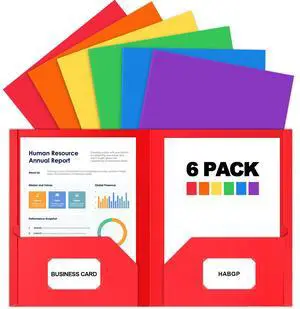 6 Paper Folders with Pockets, Multi Colors Pocket Folders, 6 File Folders | Heavy Duty, with Business Card Holder, for Documents Office Organizer Folder Letter Size School Supplies 6 Paper Folders with Pockets, Multi Colors Pocket Folders, 6 File Folders | Heavy Duty, with Business Card Holder, for Documents Office Organizer Folder Letter Size School Supplies