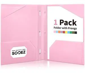 1 Pack Plastic Folder, 2-Pocket Folders with Prongs | Fit Letter Size Paper, Sturdy 3 Prong File Folders for Documents, Folders with Pockets Back to School Supplies for Kids 1 Pack Plastic Folder, 2-Pocket Folders with Prongs | Fit Letter Size Paper, Sturdy 3 Prong File Folders for Documents, Folders with Pockets Back to School Supplies for Kids