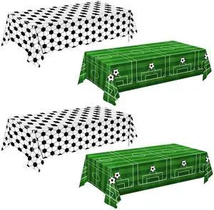 4 Pieces Soccer Tablecloths - Soccer Birthday Party Decorations Soccer Table Cloth Soccer Tablecloth Plastic Table Cover for Sports Soccer Theme Party Decorations, 54 x 108 Inch 4 Pieces Soccer Tablecloths - Soccer Birthday Party Decorations Soccer Table Cloth Soccer Tablecloth Plastic Table Cover for Sports Soccer Theme Party Decorations, 54 x 108 Inch
