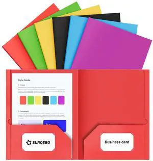 6 Pack Folders with Pockets, 2 Pocket Folder Colored File Folders, Assorted | Fit Letter Size Documents, Heavy Duty Folders, 6 Assorted Colors, for Home, Office, School Supplies 6 Pack Folders with Pockets, 2 Pocket Folder Colored File Folders, Assorted | Fit Letter Size Documents, Heavy Duty Folders, 6 Assorted Colors, for Home, Office, School Supplies