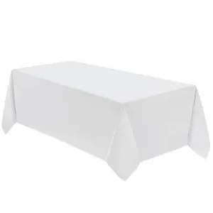1 Pack 90 * 132inch White Rectangle Tablecloth for 6ft Tables | Stain & Wrinkle Resistant Polyester Rectangular Table Cloth for Kitchen Dining Wedding Banquet Decoration 1 Pack 90 * 132inch White Rectangle Tablecloth for 6ft Tables | Stain & Wrinkle Resistant Polyester Rectangular Table Cloth for Kitchen Dining Wedding Banquet Decoration