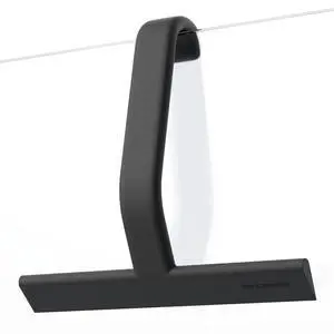 Shower Squeegee with Built-in Hook, 10-Inch Black | Award-Winning Design, All-One-Piece Soft-Touch Silicone, for Glass Door, Bathroom, Window, Mirror, Tile Wall, Car Shower Squeegee with Built-in Hook, 10-Inch Black | Award-Winning Design, All-One-Piece Soft-Touch Silicone, for Glass Door, Bathroom, Window, Mirror, Tile Wall, Car