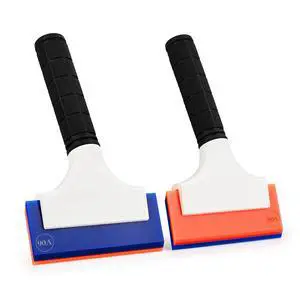 2PCS Double Edge Blade Small Rubber Squeegee 5-inch Handy Window Shower Squeegee Auto Water Blade for Car Windshield, Window, Mirror, Glass Door, Ice Snow Removal Scraper Tool 2PCS Double Edge Blade Small Rubber Squeegee 5-inch Handy Window Shower Squeegee Auto Water Blade for Car Windshield, Window, Mirror, Glass Door, Ice Snow Removal Scraper Tool