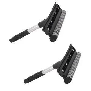 2 Pack Squeegee for Car Window Cleaning and Windshield Washing Standard Window Squeegee Cleaner Tool Windshield Cleaning Squeegee with Scrubber for Multiple Applications 2 Pack Squeegee for Car Window Cleaning and Windshield Washing Standard Window Squeegee Cleaner Tool Windshield Cleaning Squeegee with Scrubber for Multiple Applications
