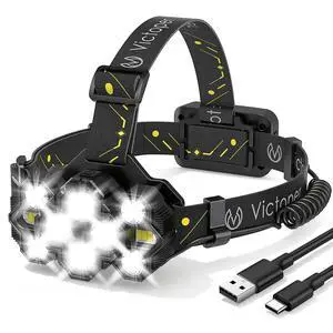 Headlamp Rechargeable, High Lumen Bright 10 LEDs Head Lamp, 8+2 Modes Head Light with Red Light for Adult, Waterproof Head Flashlight for Outdoor Running, Hunting, Camping, Hiking Headlamp Rechargeable, High Lumen Bright 10 LEDs Head Lamp, 8+2 Modes Head Light with Red Light for Adult, Waterproof Head Flashlight for Outdoor Running, Hunting, Camping, Hiking
