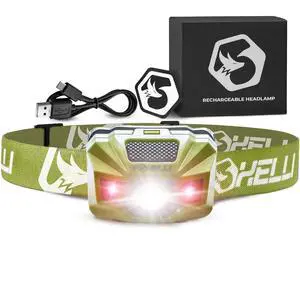 USBCRechargeable LED Headlamp UltraLight 2.4oz & Bright180Lumens Red/White Light, 5Modes, IPX5 Waterproof, 40h Runtime for Trail Running, Camping, Hiking USBCRechargeable LED Headlamp UltraLight 2.4oz & Bright180Lumens Red/White Light, 5Modes, IPX5 Waterproof, 40h Runtime for Trail Running, Camping, Hiking