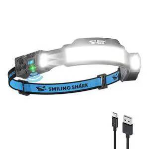 Headlamp, Dual Spotlight with 4X Floodlight & Strobe LED Head Torch Rechargeable 2400mAh Long-Lasting for Camping Hiking Running Jogging (1 Pack) Headlamp, Dual Spotlight with 4X Floodlight & Strobe LED Head Torch Rechargeable 2400mAh Long-Lasting for Camping Hiking Running Jogging (1 Pack)