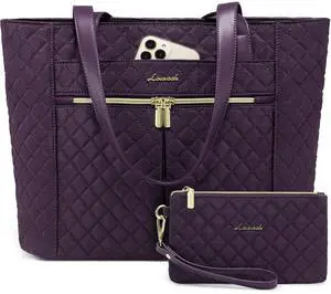 Laptop Bag for Women 17 inch,Diamond Quilted Work Tote Bags Womens Laptop Tote Bag Computer Shoulder Bags,Stylish Travel Tote Bags Laptop Purse Briefcase Handbag with Clutch Purse,Off-white Laptop Bag for Women 17 inch,Diamond Quilted Work Tote Bags Womens Laptop Tote Bag Computer Shoulder Bags,Stylish Travel Tote Bags Laptop Purse Briefcase Handbag with Clutch Purse,Off-white