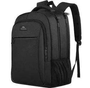 Business Laptop Backpack, 15.6 Inch Travel Work Bag for Men Women | Water Resistant Daypack, Personal Item Bag Size, Anti Theft Pocket, Luggage Strap, Computer Backpack for Work College, Black Business Laptop Backpack, 15.6 Inch Travel Work Bag for Men Women | Water Resistant Daypack, Personal Item Bag Size, Anti Theft Pocket, Luggage Strap, Computer Backpack for Work College, Black