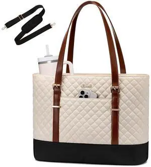 Laptop Bag for Women, 15.6 Inch Work Tote Computer Bag With Large Cup Holder, Lightweight Large Laptop Briefcase for Travel, Bussiness, Teacher Laptop Bag for Women, 15.6 Inch Work Tote Computer Bag With Large Cup Holder, Lightweight Large Laptop Briefcase for Travel, Bussiness, Teacher