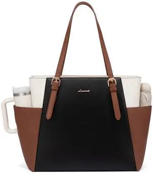 Laptop Tote Bag for Women,Leather Work Computer Briefcase Bag | Large Cup Holder,15.6 Inch Work Tote,Professional Briefcase,Teacher Commuter Shoulder Bag,Office,Travel,Gift Laptop Tote Bag for Women,Leather Work Computer Briefcase Bag | Large Cup Holder,15.6 Inch Work Tote,Professional Briefcase,Teacher Commuter Shoulder Bag,Office,Travel,Gift