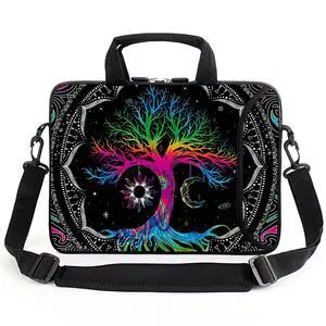 17" Laptop Shoulder Bag Carrying Case Adjustable shoulder straps, comfortable handle, front pocket for storing mouse (Color Tree) 17" Laptop Shoulder Bag Carrying Case Adjustable shoulder straps, comfortable handle, front pocket for storing mouse (Color Tree)