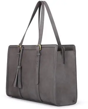 Laptop Bag For Women 15.6 Inch Work Tote Bags PU Leather Computer Purse For Business Office With 3 Layer Compartments Laptop Bag For Women 15.6 Inch Work Tote Bags PU Leather Computer Purse For Business Office With 3 Layer Compartments