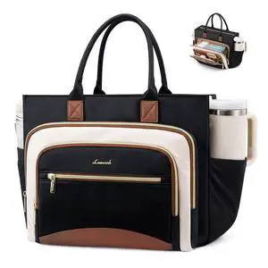 Work Tote Bags for Women,Laptop Teacher Bag With File Organizer | Large Cup Holder,Teacher Tote Bag,Nurse Bags,Multi-Pockets Professional Briefcase Business Purses Handbag Work Tote Bags for Women,Laptop Teacher Bag With File Organizer | Large Cup Holder,Teacher Tote Bag,Nurse Bags,Multi-Pockets Professional Briefcase Business Purses Handbag