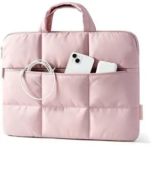 Laptop Sleeve 15.6 Inch Puffer Slim Protective Case for Women | Laptop Bag Cover for Work Business Trip College Compatible with MacBook Neo/Pro, HP, Dell Laptop Sleeve 15.6 Inch Puffer Slim Protective Case for Women | Laptop Bag Cover for Work Business Trip College Compatible with MacBook Neo/Pro, HP, Dell
