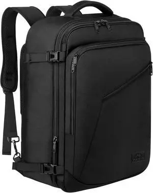 Carry on Backpack, Extra Large Expandable Travel Backpack for Men | Airplane Approved, Weekender Bag for Women, mochila de viaje, Water Resistant, Lightweight Daypack for Flight, 40L, Black Carry on Backpack, Extra Large Expandable Travel Backpack for Men | Airplane Approved, Weekender Bag for Women, mochila de viaje, Water Resistant, Lightweight Daypack for Flight, 40L, Black