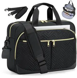 15.6"Laptop Briefcase, Water-Resistant Computer Bag for Business Work | Large Capacity Messenger Shoulder Laptop Bag for Women Men,Durable Multiple Storage Pockets, For Travel, Office Daily Commute 15.6"Laptop Briefcase, Water-Resistant Computer Bag for Business Work | Large Capacity Messenger Shoulder Laptop Bag for Women Men,Durable Multiple Storage Pockets, For Travel, Office Daily Commute