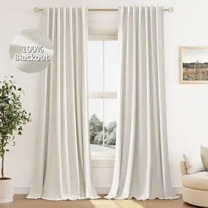 Cream Linen Blackout Curtains 84 Inch Length 2 Panels Set for Living Room Bedroom Back Tab Thermal Insulated 100% Black Out Drapes Room Darkening Window Curtain Ivory Natural Beige Cream Linen Blackout Curtains 84 Inch Length 2 Panels Set for Living Room Bedroom Back Tab Thermal Insulated 100% Black Out Drapes Room Darkening Window Curtain Ivory Natural Beige