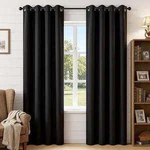 Blackout Curtains for Bedroom 84 Inch - Black Out Curtains with Grommets Thermal Insulated Room Darkening Light Blocking, Noise Reducing & Wrinkle-Free Drapes for Living Room Windows, 2 Panels Blackout Curtains for Bedroom 84 Inch - Black Out Curtains with Grommets Thermal Insulated Room Darkening Light Blocking, Noise Reducing & Wrinkle-Free Drapes for Living Room Windows, 2 Panels