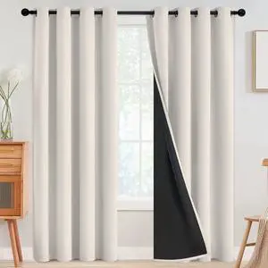 100% Blackout Curtains Room Darkening Living Room 84 Inch | Curtains for Bedroom,Thermal Insulated Grommet Window Drapes,Curtains for Living Room with Black Back,52 x 84 Inch,2 Panels 100% Blackout Curtains Room Darkening Living Room 84 Inch | Curtains for Bedroom,Thermal Insulated Grommet Window Drapes,Curtains for Living Room with Black Back,52 x 84 Inch,2 Panels